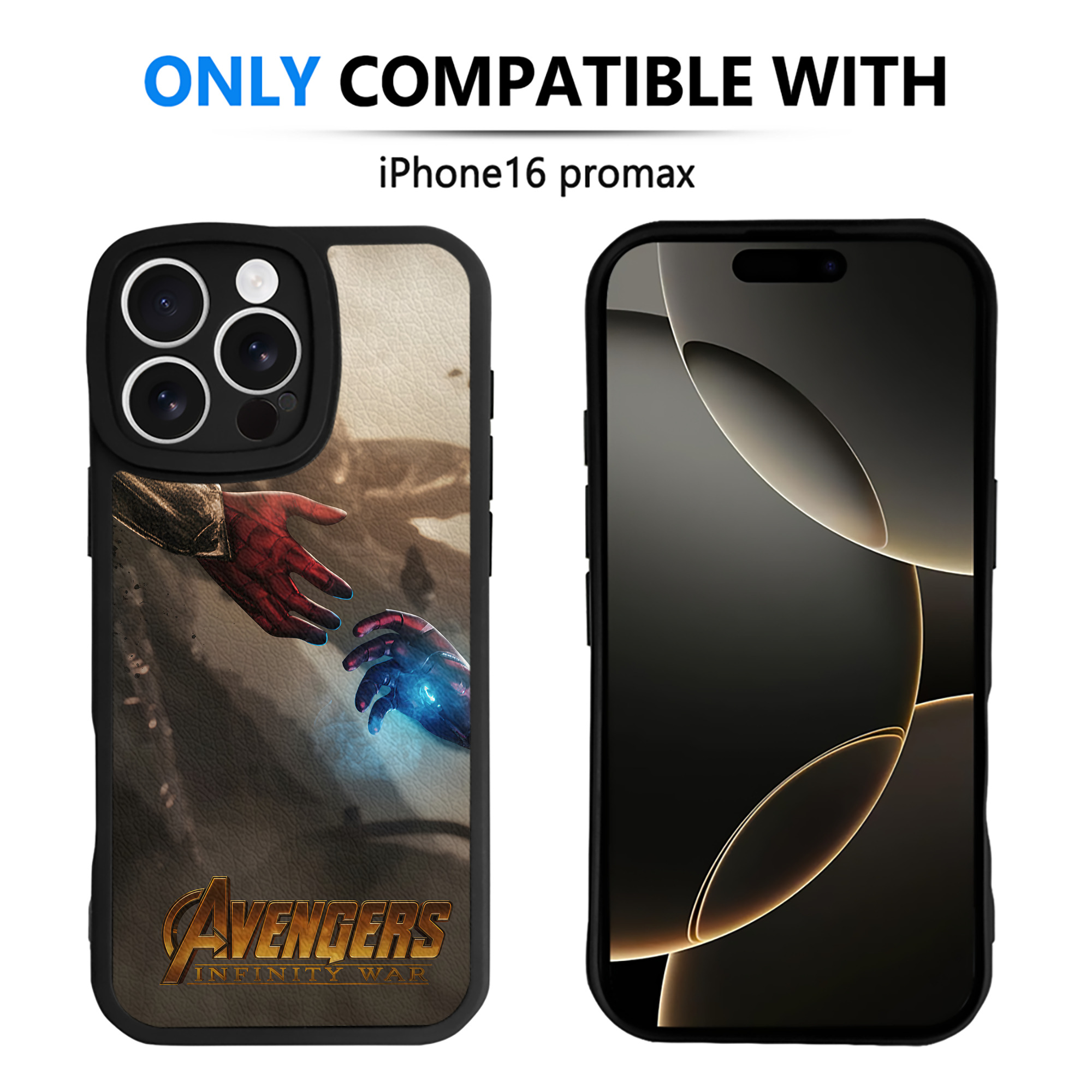 （画像用） アベンジャーズ The Avengers 【iPhone 16シリーズ対応】シリコンスマホケース（レザー調） 材質：シリコン